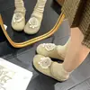 Mocasines de mujer lindos sin cordones con plataforma interior, ribete de encaje, suela suave y diseño de punta cerrada, adecuados para uso en exteriores en otoño, color beige, 2026