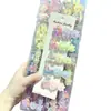 Lindo Unicornio Arcoíris con Pedrería Perlada Flor 3D Dibujos Animados Pinza para el Cabello Infantil Flequillo Dulce Pinza Lateral Pasador