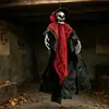 Disfraces de Halloween, Disfraces de Fantasma de Halloween, Esqueletos Aterradores, Gasa de Bruja, Tela Transparente, Decoraciones de Fiesta, Fantasmas Negros
