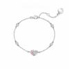 Pulsera de Cobre Blanco Fanjia con Logotipo, Pulsera Ligera de Mariposa para Mujer, Joyería de Flor de Glicina, Pulsera Atractora de Dinero, Regalo de Cumpleaños para Novia