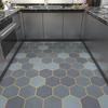 Tapete Impermeable Antideslizante de PVC para Piso de Cocina, Felpudo de Cuero para Entrada de Balcón y Vestíbulo, Tapete Personalizable para Piso de Cocina