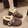 Zapatos para mujer tipo Birkenstock, totalmente cerrados y con forro de felpa, estilo coreano 2026, nuevos, modernos, antideslizantes para invierno, cálidos y esponjosos, de algodón, estilo slip-on