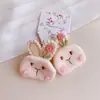 Hd537 Estilo Bosque Zanahoria Conejo Oso Pinza para el Cabello Goma para el Cabello Niños Banda para el Cabello Linda Banda Elástica Cuerda para el Cabello Accesorio Lateral para el Cabello