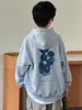 Moletom infantil para primavera e outono 2026, modelo novo, tamanhos médio e grande para crianças, blusa de manga comprida com capuz para outono, roupa de outono moderna e estilosa para meninos