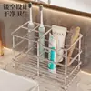Cepillo de dientes Taza para dientes Taza para enjuague bucal Estante de almacenamiento Soporte de almacenamiento para encimera de baño Pasta de dientes Peine Soporte de almacenamiento para cepillo de dientes eléctrico