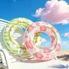 Flotador de natación, juguete acuático para piscina para adultos y niños, flotador de natación estilo floral ins, salvavidas deportivo engrosado, flotador de natación para las axilas
