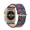 Para Pulseira Apple Watch iwatch1234567se Geração Apple Watch Pulseira de Couro Estampada Estilo Chinês Pronta Entrega