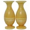 Jarrón de Topacio Jarrón de Jade Natural Adornos Botella de Jade Planta de Flor Seca Utensilio de Arreglo Floral Moderno Sencillo