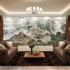Nuevo estilo chino Gran Muralla pintura de paisaje pared de fondo de TV papel tapiz tela de pared sala de estar oficina atmosférico adhesivo de pared decorativo