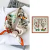 53 Lenços de Seda com Sensação de Luxo Leve e de Alta Qualidade, Lenço de Seda 100% Amora, Lenço Quadrado Elegante, Presente de Dia das Mães