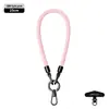 Nuevo cordón para teléfono móvil 6MM resistente para colgar en el cuello ajustable para exteriores anti-pérdida delicada cuerda trenzada para muñeca negra