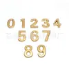 Logo de Carro Ponto Preto Dourado Prata Plástico Galvanizado Logo de Carro Número Metálico Letras Número de Porta Autoadesivo