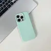 Funda para teléfono móvil de color sólido con textura de lichi 16 para Apple 15promax agujero grande 14 tendencia 13 tacto piel 12 funda suave 11