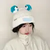 Gorro Divertido de Dibujos Animados para Mujer Boca de Salchicha Lindo Lindo Sudadera Gorro de Invierno para Exteriores Cálido Protección para los Oídos Gorro de Lana Tejido