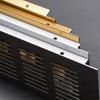 Orificio de Ventilación para Gabinete de Aleación de Aluminio Negro Rectangular Malla de Ventilación Orificio de Ventilación para Zapatero Cubierta Decorativa Orificio de Ventilación para Disipación de Calor Cubierta
