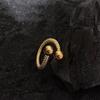 Anillo de dragón dorado pequeño del año del dragón para mujer, plata de ley s925, nicho abierto, de alta calidad, ligero, de lujo, con cola de dragón, nuevo producto