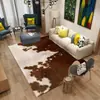Alfombra Lavable de Cachemir Sintético Hecha a Medida por el Fabricante, Alfombra de Sala de Estar Transfronteriza con Estampado de Animales Sintéticos, Alfombra de Cobertura Total para Área Grande