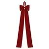 Lazo de terciopelo navideño extragrande para decoración de pared, cumpleaños, boda, fiesta y decoración de la punta del árbol de Navidad