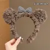 Faixa de cabeça de pelúcia para lavar o rosto para mulheres, acessório de cabelo de outono e inverno, faixa de cabeça com coroa alta, antiderrapante, que não cai, presilha de cabelo para coroa alta