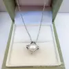 Cadena de Clavícula de Venta Caliente Serie que No se Desvanece Collar con Colgante de Perla Negra de Agua Dulce Collar Geométrico Unisex Perla