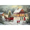 Pintura Sem Moldura de Natal da Amazon Transfronteiriça Estilo Nórdico Elemento de Natal Pintura Decorativa Sala de Estar Estudo Entrada Pintura para Pendurar