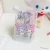 Cortador de unhas de aço inoxidável com estampa de desenho animado fofo japonês, kit de ferramentas para unhas, limpador de ouvidos, manicure, conjunto de 7 peças