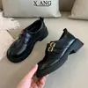 Zapatos Cómodos de Piel Genuina Super Suaves con Suela Gruesa para Mujer Mocasines Slip-ons Planos para el Trabajo Mary Janes Zapatos Pequeños de Piel