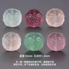 Contas de Fluorita Natural com Padrão Contas Soltas com Furo Peças para Escultura DIY Pulseira Colar Contas Redondas de Cristal Contas Espaçadoras Atacado
