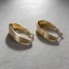 Pendientes Geométricos Brillantes de Plata de Alta Venta Transfronteriza para Mujer, Aros Sencillos de Forma C de Lujo Ligero, Pinzas para Orejas y Accesorios para Orejas Versátiles para el Día a Día