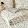 Colcha de gasa de doble capa, calidad A, segura para bebés, como una nube, lavable a máquina, acolchada, sábana gruesa, juego de tres piezas, adecuado para tatamis y camas coreanas tradicionales