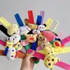 Pulseira de Argola de Pelúcia Desenho Animado para Ano Novo, Fofo Presente de Feriado para Crianças, Doce Boneca de Pulso para Meninas