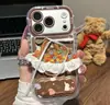Funda Protectora de Otoño con Bordado de Flores Pequeñas Aplicable a Teléfono Apple 17 iPhone 16 Pro Max Huawei Mate 70 Honor