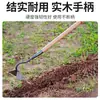 Aração de terra, aceiramento, enxadão triangular, adubação, plantio de vegetais, enxadão multifuncional, aço manganês espessado, ferramentas agrícolas duráveis, enxadão grande