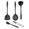 Empaque en Caja de Color Utensilios de Cocina de Silicona Juego de 5 Piezas Se Puede Enviar Espátula de Silicona Utensilio de Cocina Raspador Brocha para Aceite Juego de 6 Piezas
