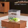Acuario 2026 Nuevo Estilo Hogar Sala de Estar Pequeño Tanque de Peces Colgante de Presión Negativa Relleno de Agua Paisajismo Acrílico Tanque de Tortugas