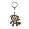 Atacado do Fabricante Chaveiro de Animal da Selva Chaveiro de Borracha Macia PVC Tema DIY Educação Infantil Presente para Crianças