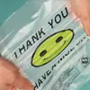 Bolsa de compras transparente para supermercado, bolsa tipo chaleco, bolsa para llevar, bolsa desechable, bolsa de plástico con cara sonriente, bolsa de conveniencia al por mayor