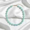Cadena para Clavícula de Piedra Natural Arcoíris Tejida a Mano Nueva Primavera/Verano 2026 Collar Dulce Dopamina Personalidad con Cuentas