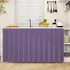 Cortina Cubierta para Gabinete de Cocina de Color Sólido, a Prueba de Aceite y Decorativa, Cortina para Puerta de Gabinete, Zapatero, Estante de Almacenamiento, Cortina de Tela para Gabinete de Almacenamiento