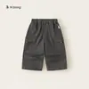 Macacão Infantil Bangxuan Primavera e Outono Roupas Infantis Cor Sólida Calça Reta para Criança Calça Casual para Meninas Calça Versátil para Meninos