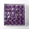 Rosa al por mayor engrosada hidratante de alta calidad simulación flor de jabón de rosa terminada cabeza de flor material para ramo de San Valentín hecho a mano