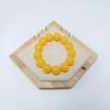 Pulsera de cera de abeja natural amarilla, pulsera de cuentas de ámbar de cera de abeja de segunda generación, pulsera de una sola vuelta, suministro en vivo al por mayor