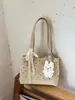 Bolso de axila grande de estilo coreano transfronterizo para mujer, nuevo modelo primavera 2026, bolso de hombro estampado simple, bolso tote para el trabajo