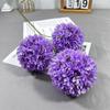 Simulación de 3 Hortensias Romanas Bola de Cebollín Boda Camino Guía Hortensia Flor de Mesa Arreglo de Escenario Accesorios de Fotografía de Boda
