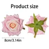 Rosa Vermelha Flor Artificial Cabeças de Flor Mini Cerimônia de Casamento Decoração de Casamento Decoração de Carro de Casamento Flor de Seda Artificial Lapela Fabricante Atacado