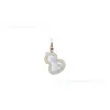 Collar de calabaza Kirin de alta gama, pequeño colgante de calabaza, ágata roja y nácar blanco, disponible para dropshipping y suministro para transmisiones en vivo