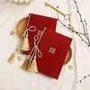 Tarjeta de Votos de Boda Estilo Chino Tarjeta de Declaración Carta de Compromiso Banquete de Bodas Estilo Chino Tarjeta para Discurso de Padres y Ancianos