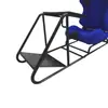 Asiento de Juego Modificado Simulador Ajustable Azul Asiento de Juego de Carreras