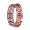 Pulsera de cobre rojo antigua europea y americana transfronteriza, finamente elaborada con intrincadas líneas, retro y a la moda, con forma de cruz para hombre, totalmente magnética, joyería para parejas al por mayor