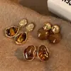 Pendientes Retro Únicos Maillard para Mujer 2025 Nuevos Pendientes Populares Diseño de Nicho Pendientes Elegantes de Gama Alta